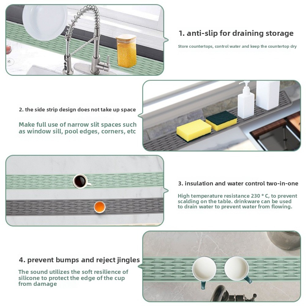 Estera de drenaje de silicona  - Silicone Tap Washer reseña y precio
